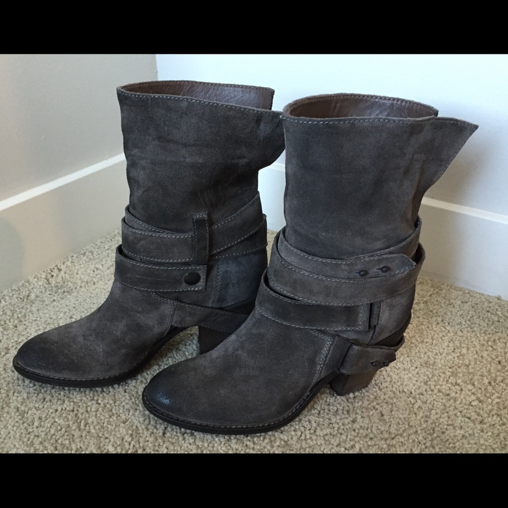 Janet and Janet Italian Boots Gray 6.5 NEW